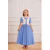 image:imageScarlet Darkness Girl Renaissance Dress Short Puff Sleeve Long Dresses Flower Girl Dress Size 714Light Blue