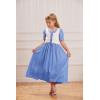 image:imageScarlet Darkness Girl Renaissance Dress Short Puff Sleeve Long Dresses Flower Girl Dress Size 714Light Blue