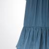 image:imageScarlet Darkness Girls Dresses Long Sleeve Casual High Neck Girl Dress Children Kids Ruffle Trim OutfitBlue