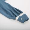 image:imageScarlet Darkness Girls Dresses Long Sleeve Casual High Neck Girl Dress Children Kids Ruffle Trim OutfitBlue