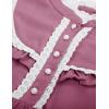 image:imageScarlet Darkness Girls Dresses Long Sleeve Casual High Neck Girl Dress Children Kids Ruffle Trim OutfitPale Pink