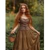 image:imageScarlet Darkness Renaissance Costume Women Corset Tops for Women Cosplay Costume Pirate BodiceCoffee