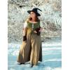 image:imageScarlet Darkness Renaissance Costume Women Corset Tops for Women Cosplay Costume Pirate BodiceOlive Green