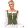 image:imageScarlet Darkness Renaissance Costume Women Corset Tops for Women Cosplay Costume Pirate BodiceOlive Green