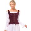 image:imageScarlet Darkness Renaissance Costume Women Corset Tops for Women Cosplay Costume Pirate BodiceWine
