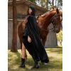 image:imageScarlet Darkness Renaissance Velvet Hooded Cape Medieval Witch Cloak Hobbit Costume for Women MenBlack