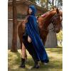 image:imageScarlet Darkness Renaissance Velvet Hooded Cape Medieval Witch Cloak Hobbit Costume for Women MenBlue