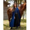 image:imageScarlet Darkness Renaissance Velvet Hooded Cape Medieval Witch Cloak Hobbit Costume for Women MenBlue