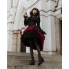 image:imageScarlet Darkness Steampunk Gothic Long Jacket Women Renaissance Costume Pirate CoatBlack