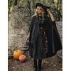 image:imageScarlet Darkness Women Renaissance Hooded Cape Medieval Cloak Hobbit Halloween CostumeBlack