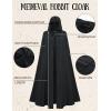 image:imageScarlet Darkness Women Renaissance Hooded Cape Medieval Cloak Hobbit Halloween CostumeBlack