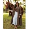 image:imageScarlet Darkness Women Renaissance Hooded Cape Medieval Cloak Hobbit Halloween CostumeBrown