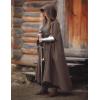 image:imageScarlet Darkness Women Renaissance Hooded Cape Medieval Cloak Hobbit Halloween CostumeBrown