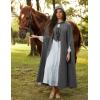 image:imageScarlet Darkness Women Renaissance Hooded Cape Medieval Cloak Hobbit Halloween CostumeCharcoal Gray