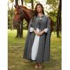 image:imageScarlet Darkness Women Renaissance Hooded Cape Medieval Cloak Hobbit Halloween CostumeCharcoal Gray