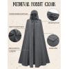 image:imageScarlet Darkness Women Renaissance Hooded Cape Medieval Cloak Hobbit Halloween CostumeCharcoal Gray