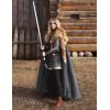 image:imageScarlet Darkness Women Renaissance Hooded Cape Medieval Cloak Hobbit Halloween CostumeCharcoal Gray