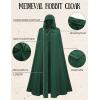 image:imageScarlet Darkness Women Renaissance Hooded Cape Medieval Cloak Hobbit Halloween CostumeJungle Green