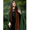 image:imageScarlet Darkness Women Renaissance Hooded Cape Medieval Cloak Hobbit Halloween CostumeJungle Green