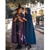 image:imageScarlet Darkness Women Renaissance Hooded Cape Medieval Cloak Hobbit Halloween CostumeNavy Blue