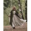 image:imageScarlet Darkness Women Renaissance Hooded Cape Medieval Cloak Hobbit Halloween CostumeOlive Green