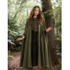 image:imageScarlet Darkness Women Renaissance Hooded Cape Medieval Cloak Hobbit Halloween CostumeOlive Green