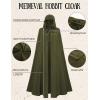 image:imageScarlet Darkness Women Renaissance Hooded Cape Medieval Cloak Hobbit Halloween CostumeOlive Green
