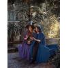 image:imageScarlet Darkness Women Renaissance Hooded Cape Medieval Cloak Hobbit Halloween CostumePurple