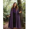 image:imageScarlet Darkness Women Renaissance Hooded Cape Medieval Cloak Hobbit Halloween CostumePurple