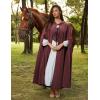 image:imageScarlet Darkness Women Renaissance Hooded Cape Medieval Cloak Hobbit Halloween CostumeWine