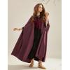 image:imageScarlet Darkness Women Renaissance Hooded Cape Medieval Cloak Hobbit Halloween CostumeWine