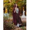 image:imageScarlet Darkness Women Renaissance Hooded Cape Medieval Cloak Hobbit Halloween CostumeWine