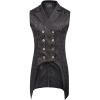 image:imagePaul Jones Mens Gothic Steampunk Double Breasted Vest Brocade Waistcoat