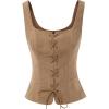 image:imageScarlet Darkness Renaissance Costume Women Corset Tops for Women Cosplay Costume Pirate BodiceBrown