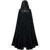 image:imageScarlet Darkness Renaissance Velvet Hooded Cape Medieval Witch Cloak Hobbit Costume for Women MenBlack