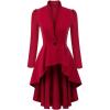 image:imageScarlet Darkness Steampunk Gothic Long Jacket Women Renaissance Costume Pirate CoatRed