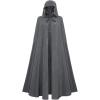 image:imageScarlet Darkness Women Renaissance Hooded Cape Medieval Cloak Hobbit Halloween CostumeCharcoal Gray
