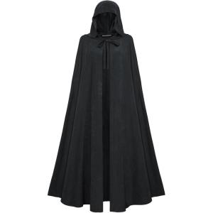 image:imageScarlet Darkness Women Renaissance Hooded Cape Medieval Cloak Hobbit Halloween CostumeBlack