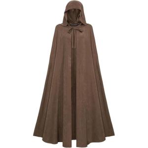 image:imageScarlet Darkness Women Renaissance Hooded Cape Medieval Cloak Hobbit Halloween CostumeBrown
