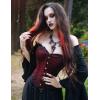 image:imageBustier Corset Tops for Women Steampunk Strapless Renaissance Corsets Wine Size 14
