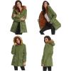 image:imageGRACE KARIN Womens Winter Coats Fleece Parkas Anoraks Hooded Military Jacket CoatsArmy Green