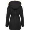 image:imageGRACE KARIN Womens Winter Coats Fleece Parkas Anoraks Hooded Military Jacket CoatsBlack