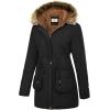 image:imageGRACE KARIN Womens Winter Coats Fleece Parkas Anoraks Hooded Military Jacket CoatsBlack