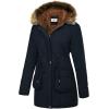 image:imageGRACE KARIN Womens Winter Coats Fleece Parkas Anoraks Hooded Military Jacket CoatsDark Blue