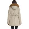 image:imageGRACE KARIN Womens Winter Coats Fleece Parkas Anoraks Hooded Military Jacket CoatsGray Apricot