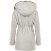 image:imageGRACE KARIN Womens Winter Coats Fleece Parkas Anoraks Hooded Military Jacket CoatsGrey