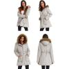 image:imageGRACE KARIN Womens Winter Coats Fleece Parkas Anoraks Hooded Military Jacket CoatsGrey