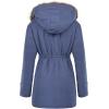 image:imageGRACE KARIN Womens Winter Coats Fleece Parkas Anoraks Hooded Military Jacket CoatsNavy Blue