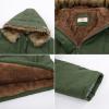 image:imageGRACE KARIN Womens Winter Coats Fleece Parkas Anoraks Hooded Military Jacket CoatsOlive Green