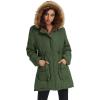 image:imageGRACE KARIN Womens Winter Coats Fleece Parkas Anoraks Hooded Military Jacket CoatsOlive Green